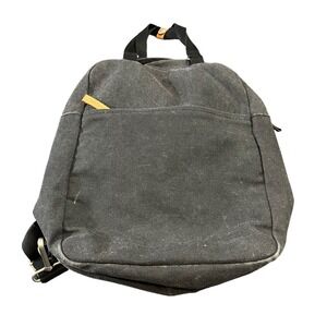QWSTION Backpack Unisex‎ O/S Black Canvas Convertible Tote Bag Zurich Design